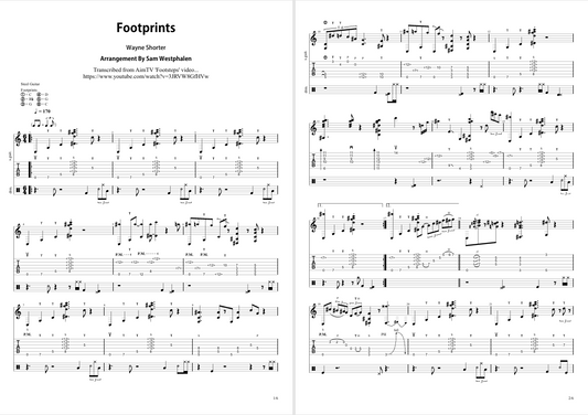 Footprints (Tab/Sheet Music, Audio)