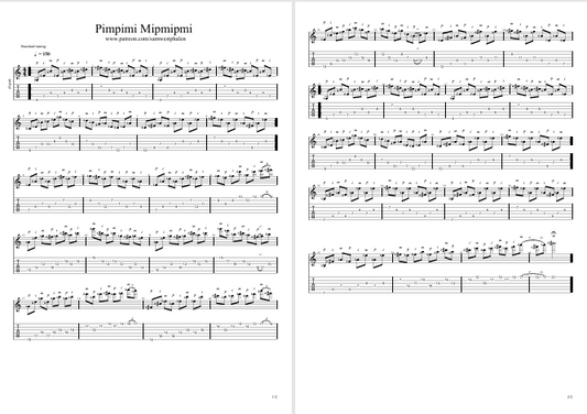 Pimpimi Mipmipmi Exercise (Sheet Music/Tabs, Audio/Video)